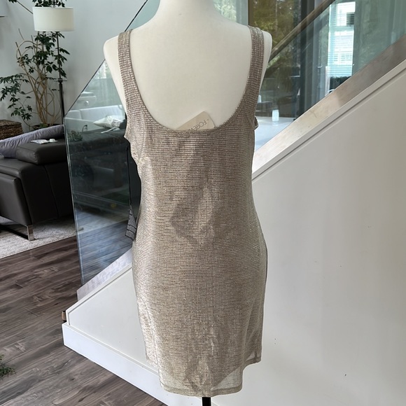 🔥4 for $25🔥 FOREVER 21 silver champagne bodycon dress - NEW with tags - Picture 10 of 10